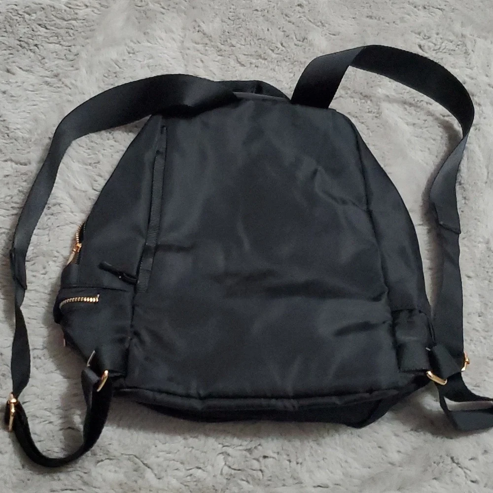 Black nylon mini backpack - Picture 4 of 9